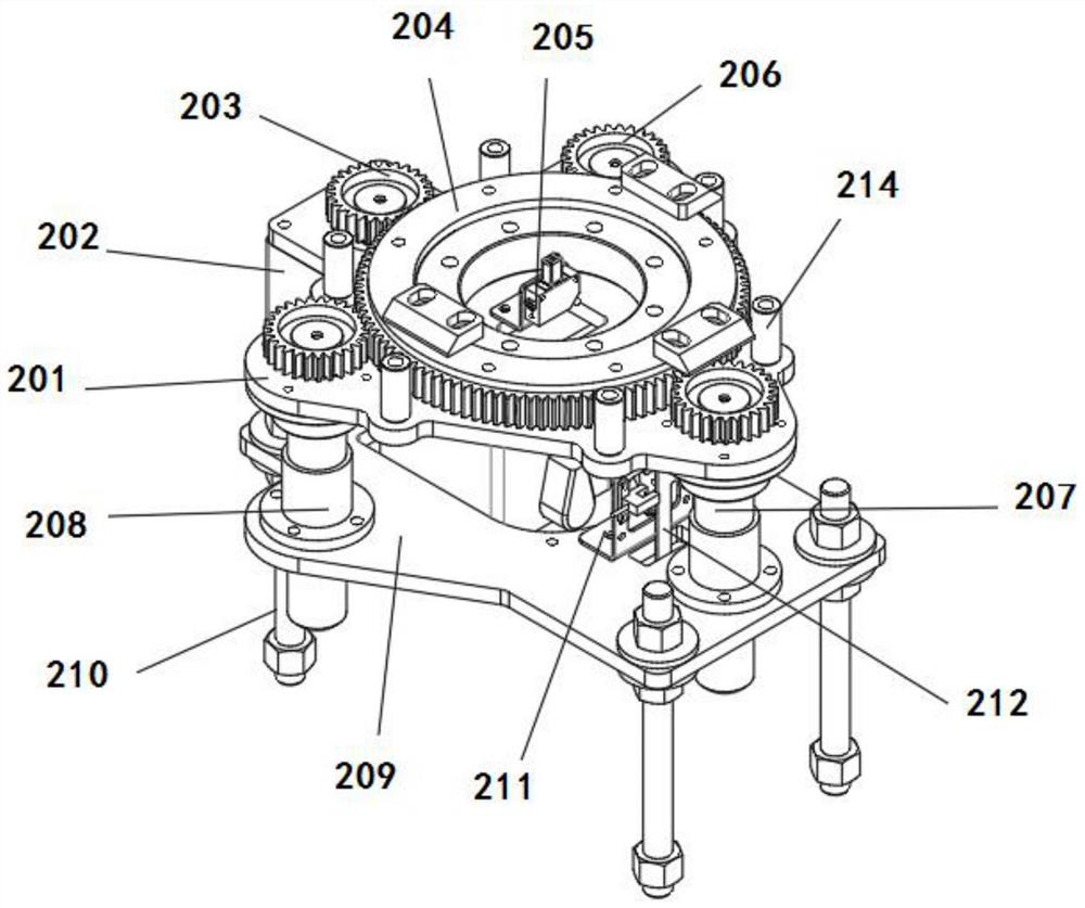 Engineering surveying level gauge supporting device and operation method