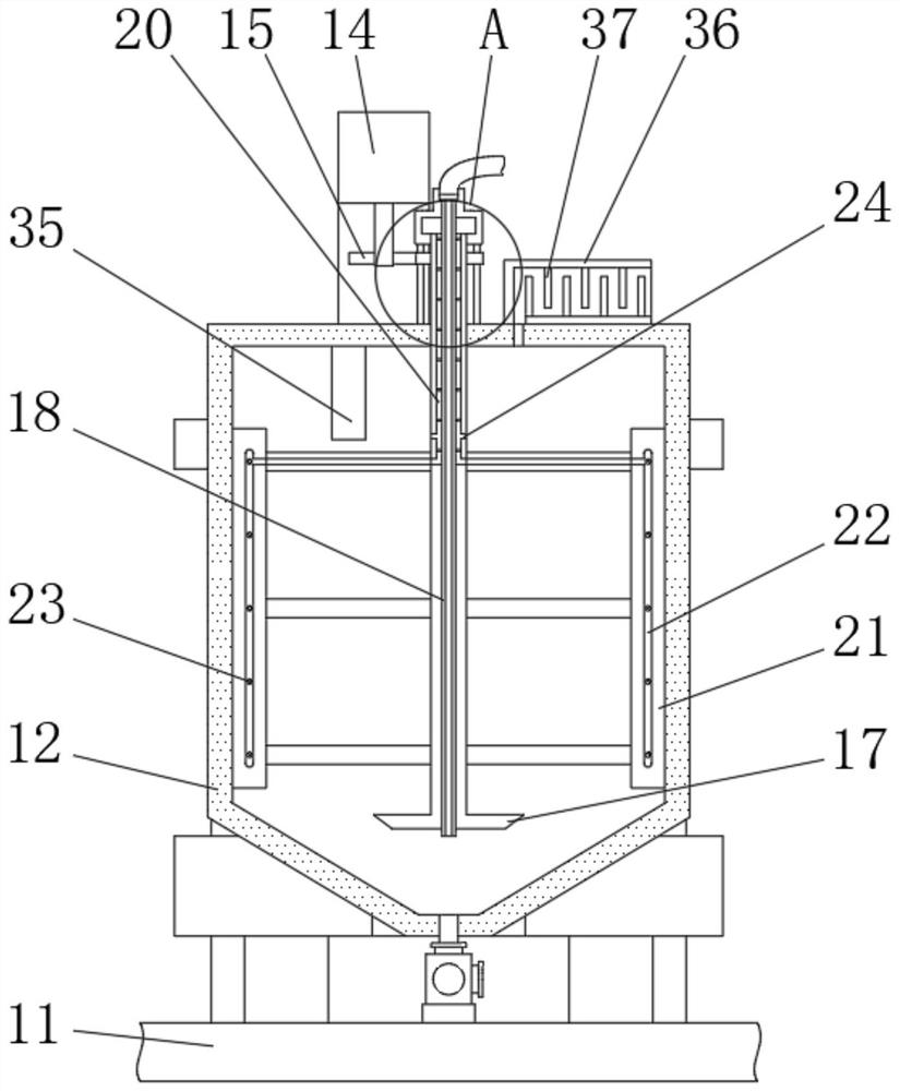 Bioleaching drying treatment device and use method thereof