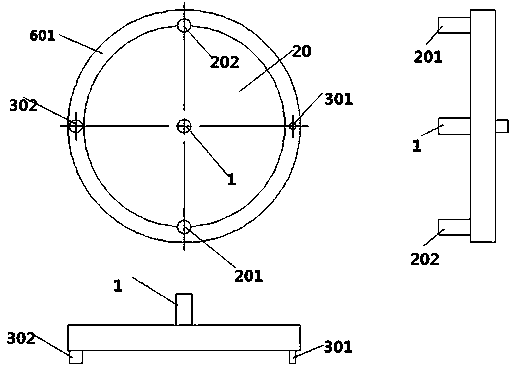 Water-cooled plate heat exchanger with circular structure