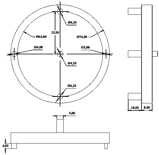 Water-cooled plate heat exchanger with circular structure