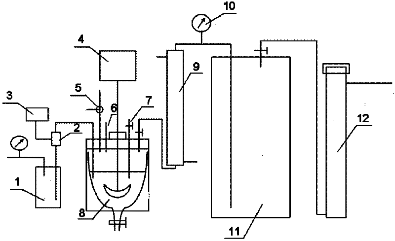 Continuous feeding device of nitrite gas