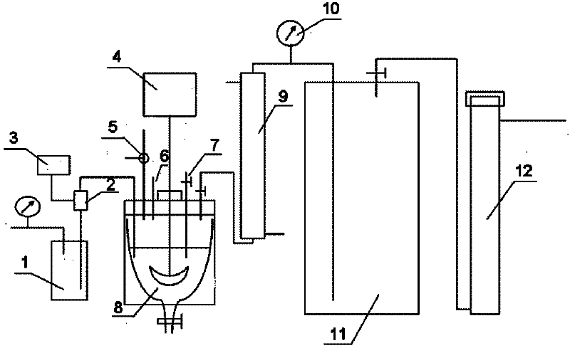Continuous feeding device of nitrite gas