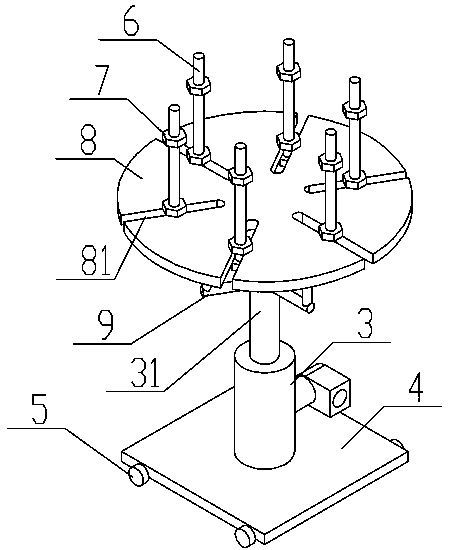 Welding wire reel frame