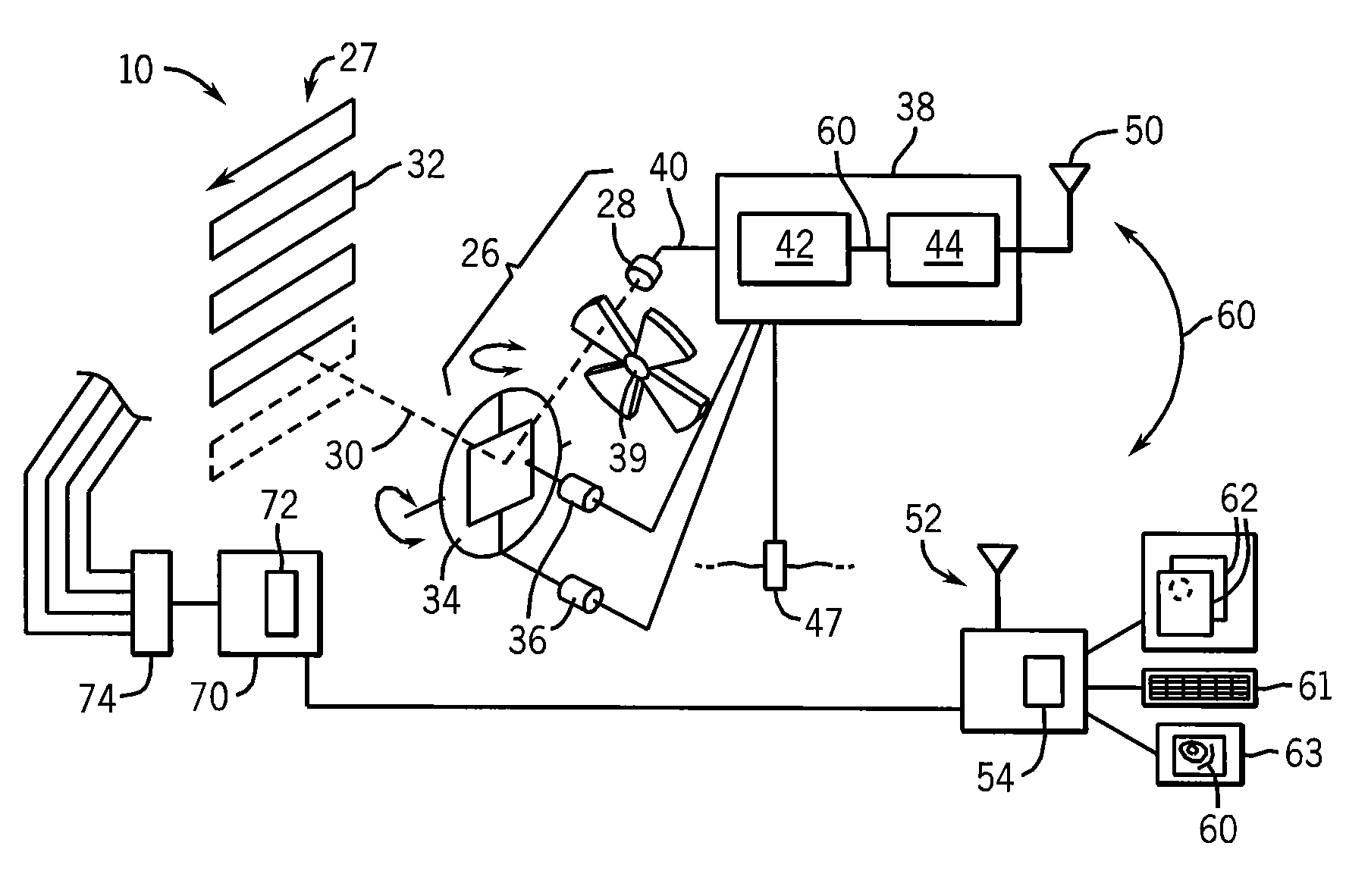 In-cabinet thermal monitoring method and system