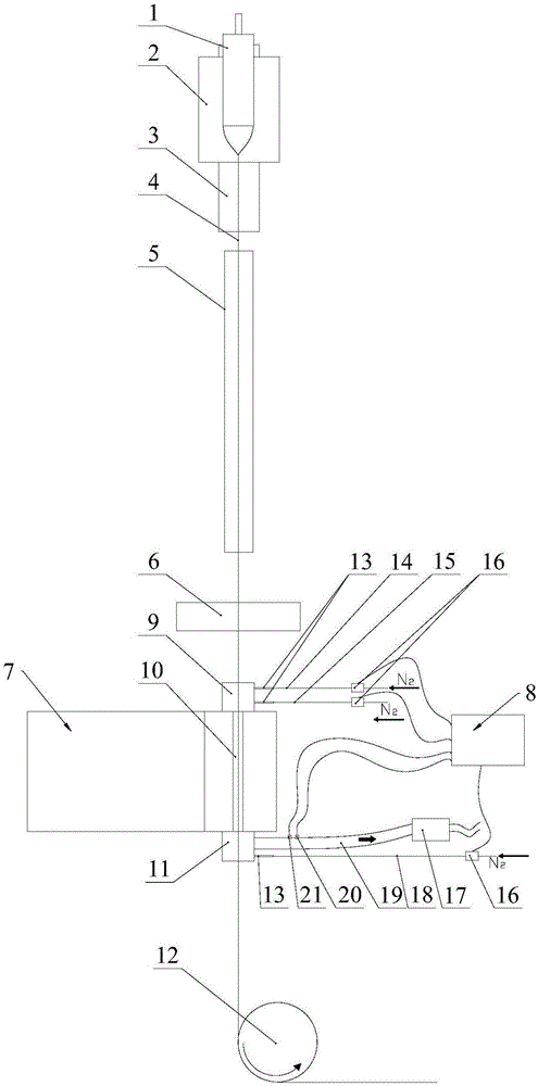 Method and device for controlling oxygen concentration of optical fiber curing oven