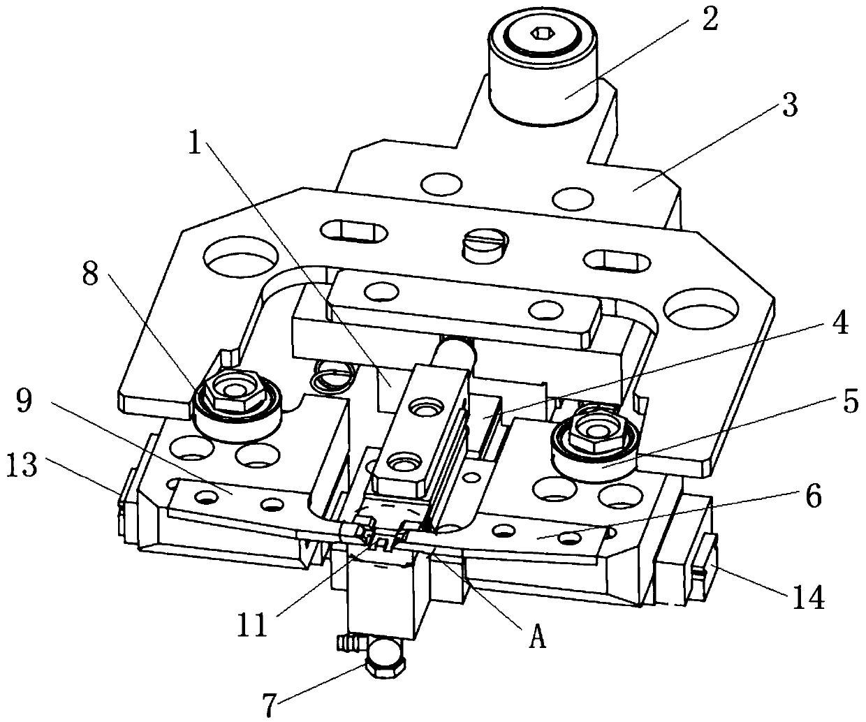 Chip packaging and positioning clamp