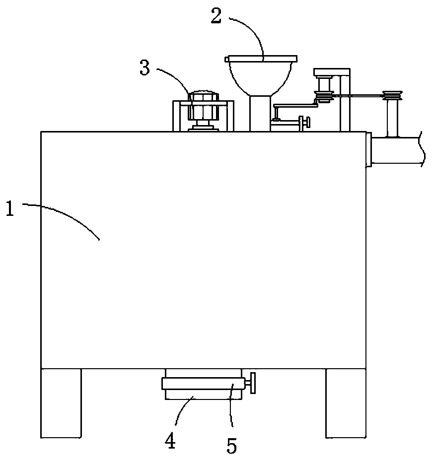 Sewage treatment uniform dosing device based on water flow transmission