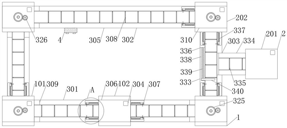 Gypsum board stack crossing table conveying automatic control method and conveying device