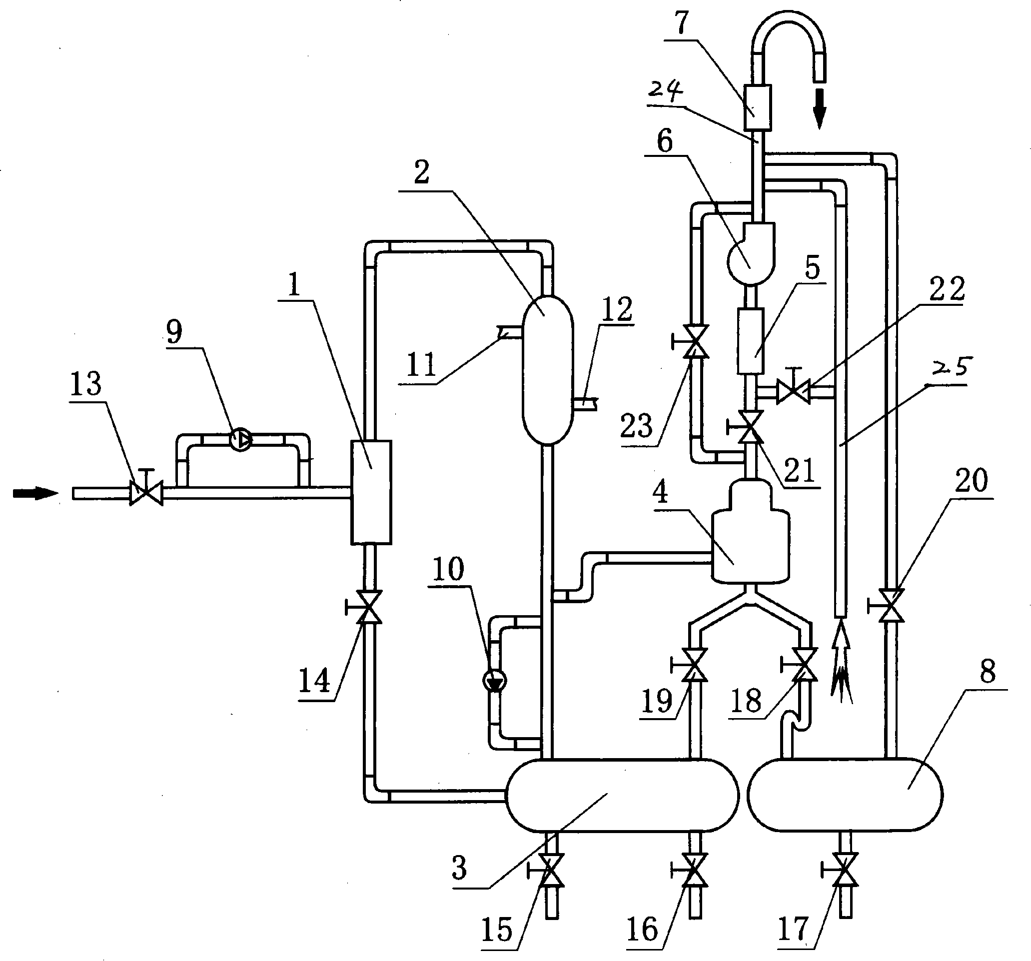 Low-temperature condensing vapour recovery unit