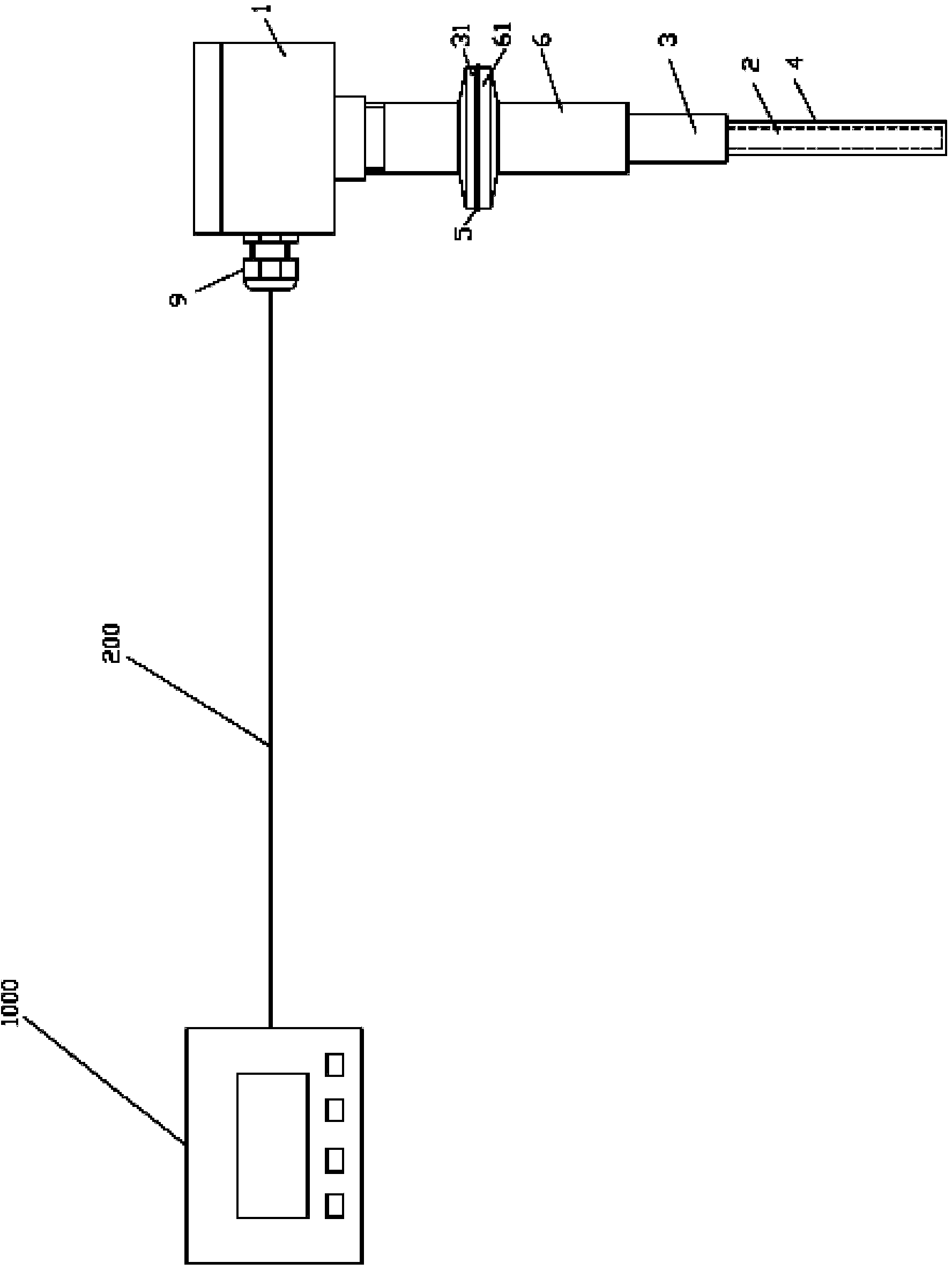Dust detection apparatus having rapid clamping jig