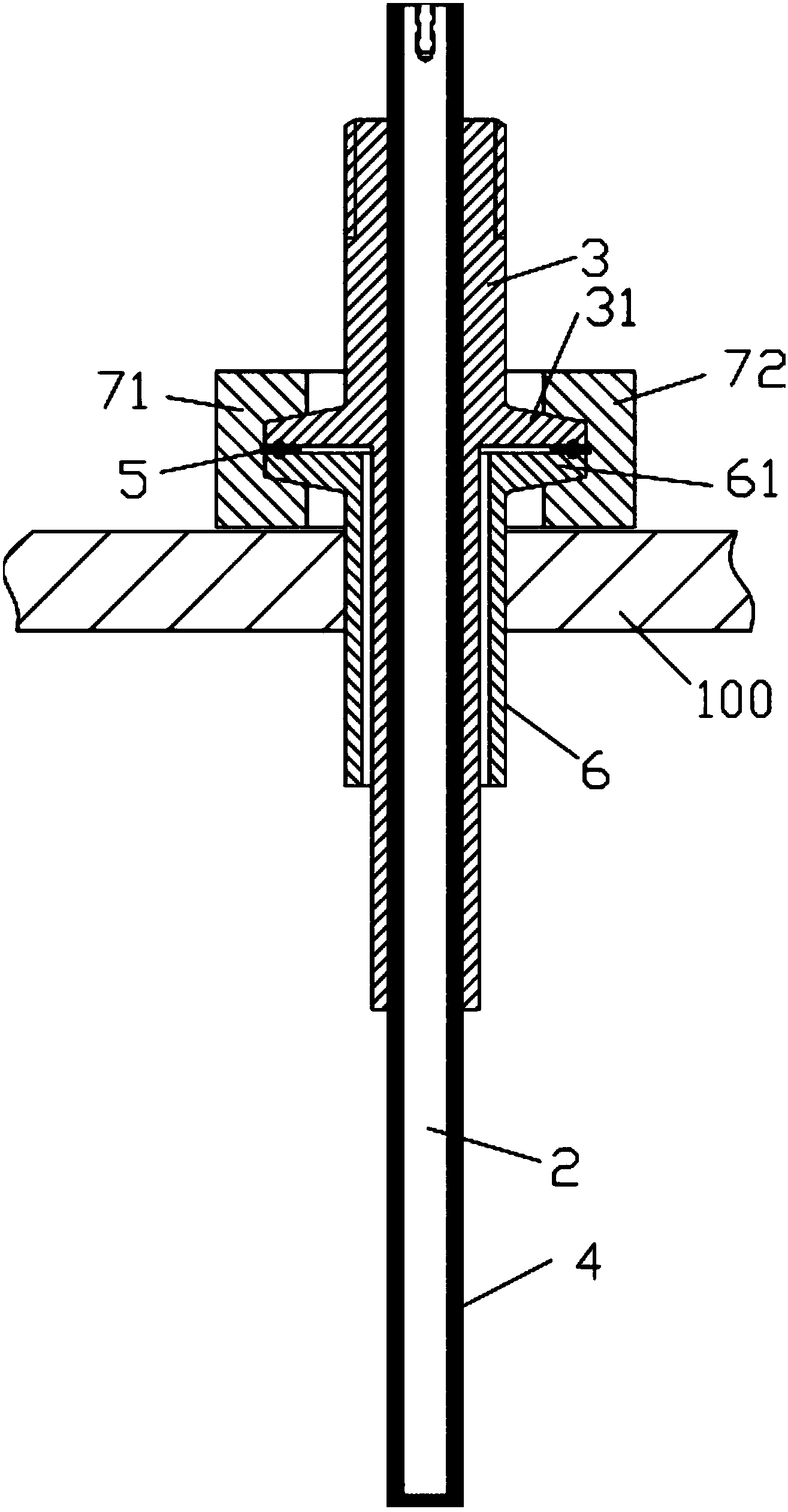 Dust detection apparatus having rapid clamping jig