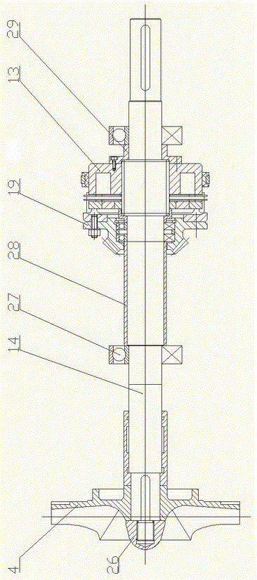 A gas fluid mixture self-priming pump