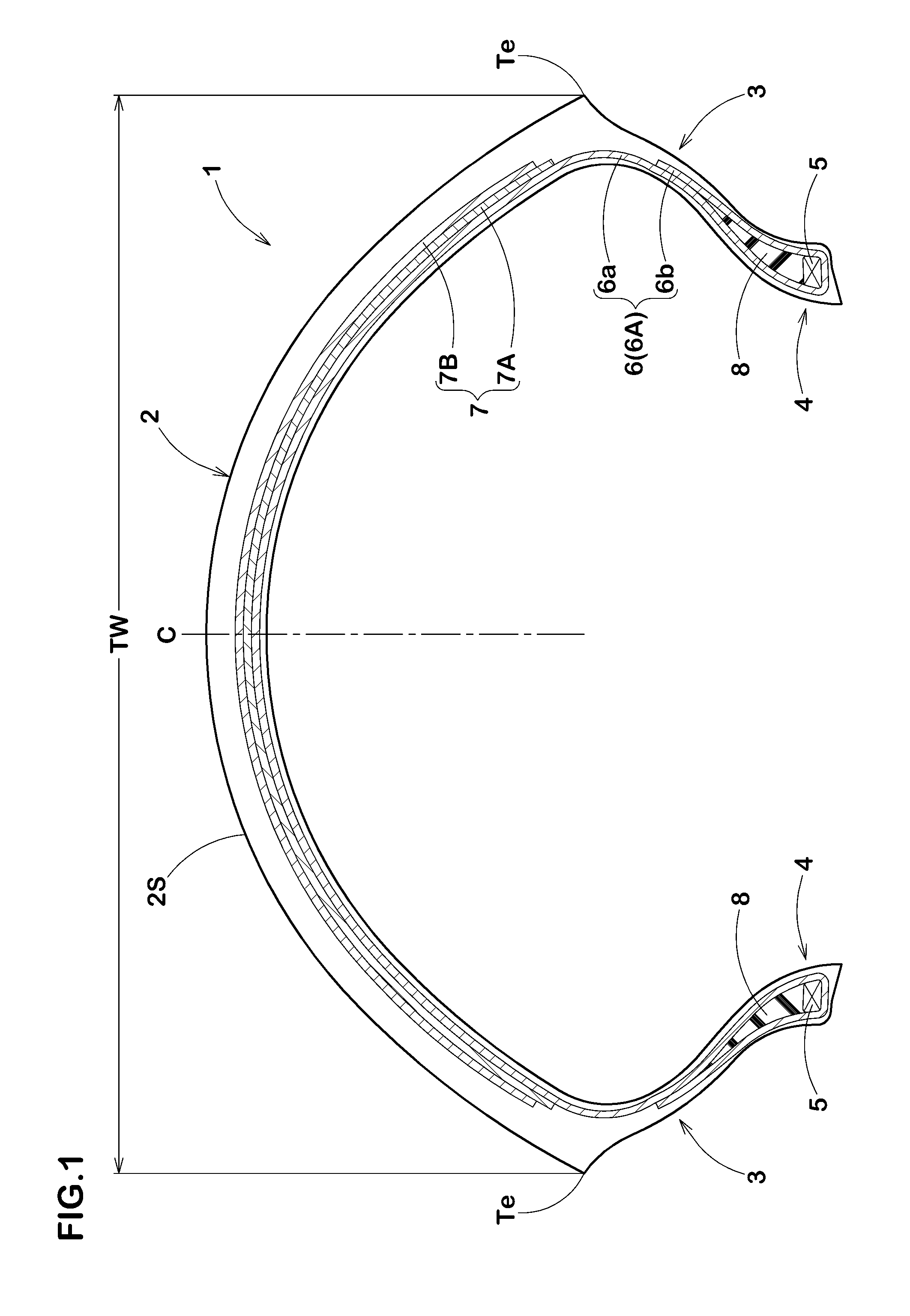 Radial tire for motorcycle