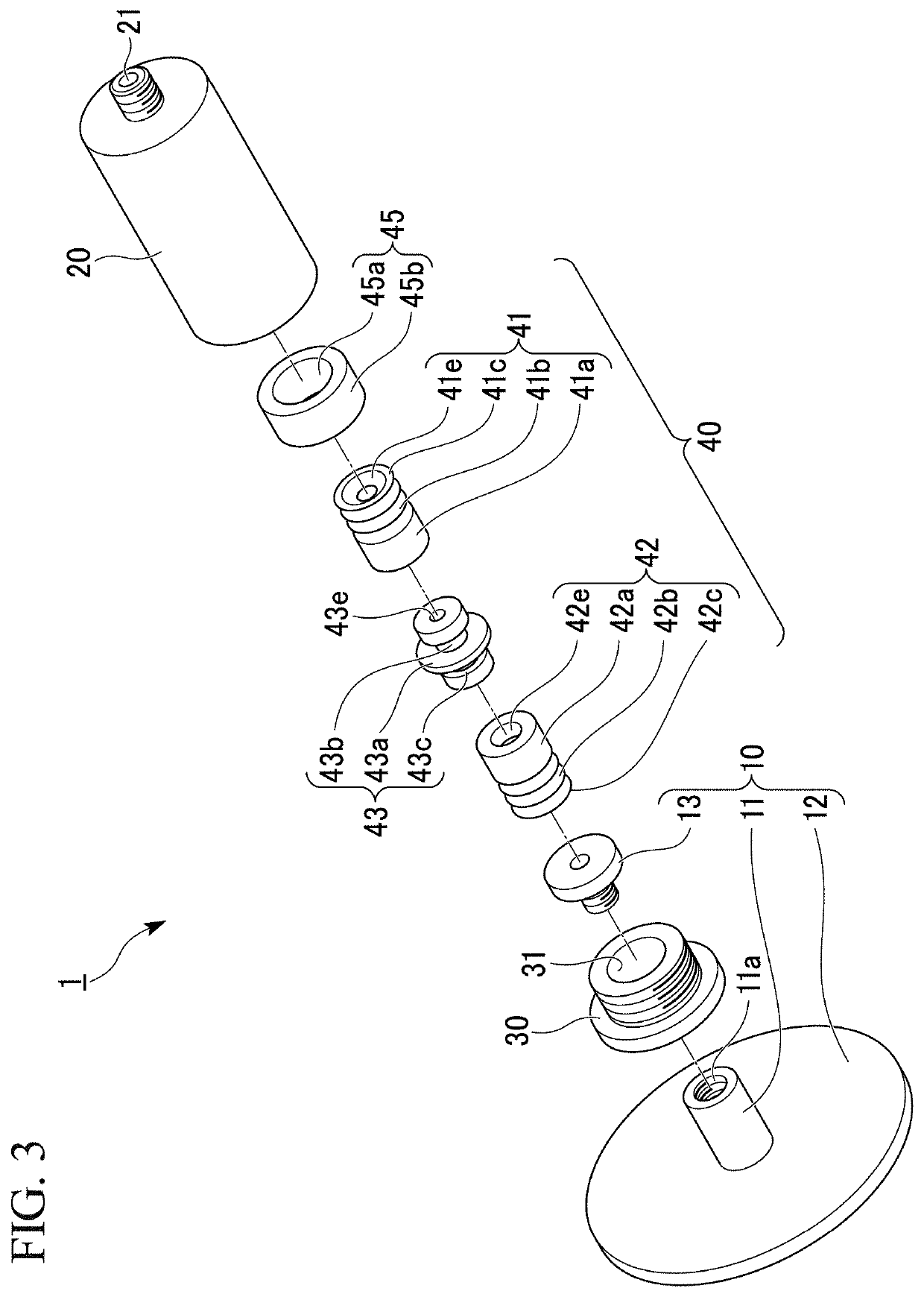 Holding nozzle, holding head and transportation apparatus