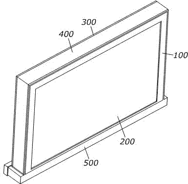 LCD (liquid crystal display) TV structure