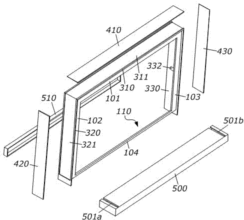 LCD (liquid crystal display) TV structure