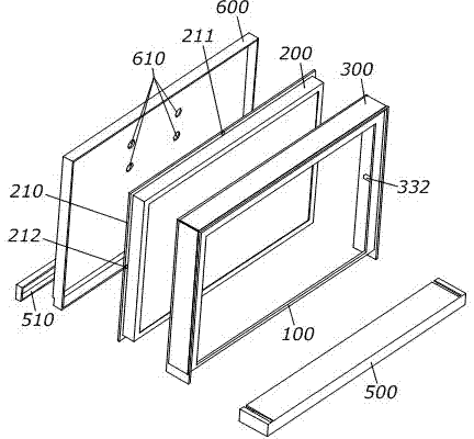 LCD (liquid crystal display) TV structure