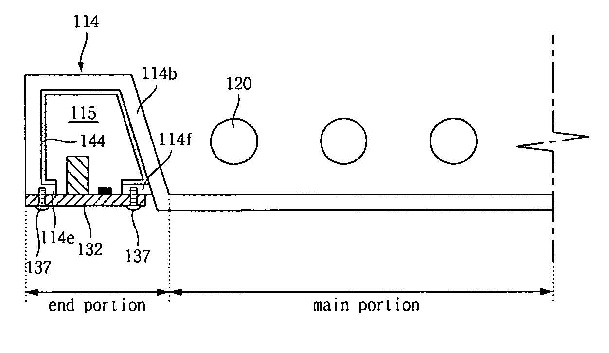 Liquid crystal display device and backlight device thereof