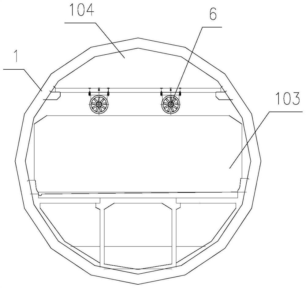 Double-hole one-way long and large underwater highway tunnel ventilation system and ventilation method thereof