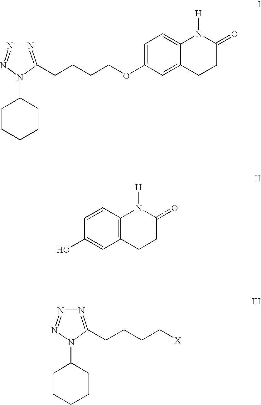 Process for the production of cilostazol