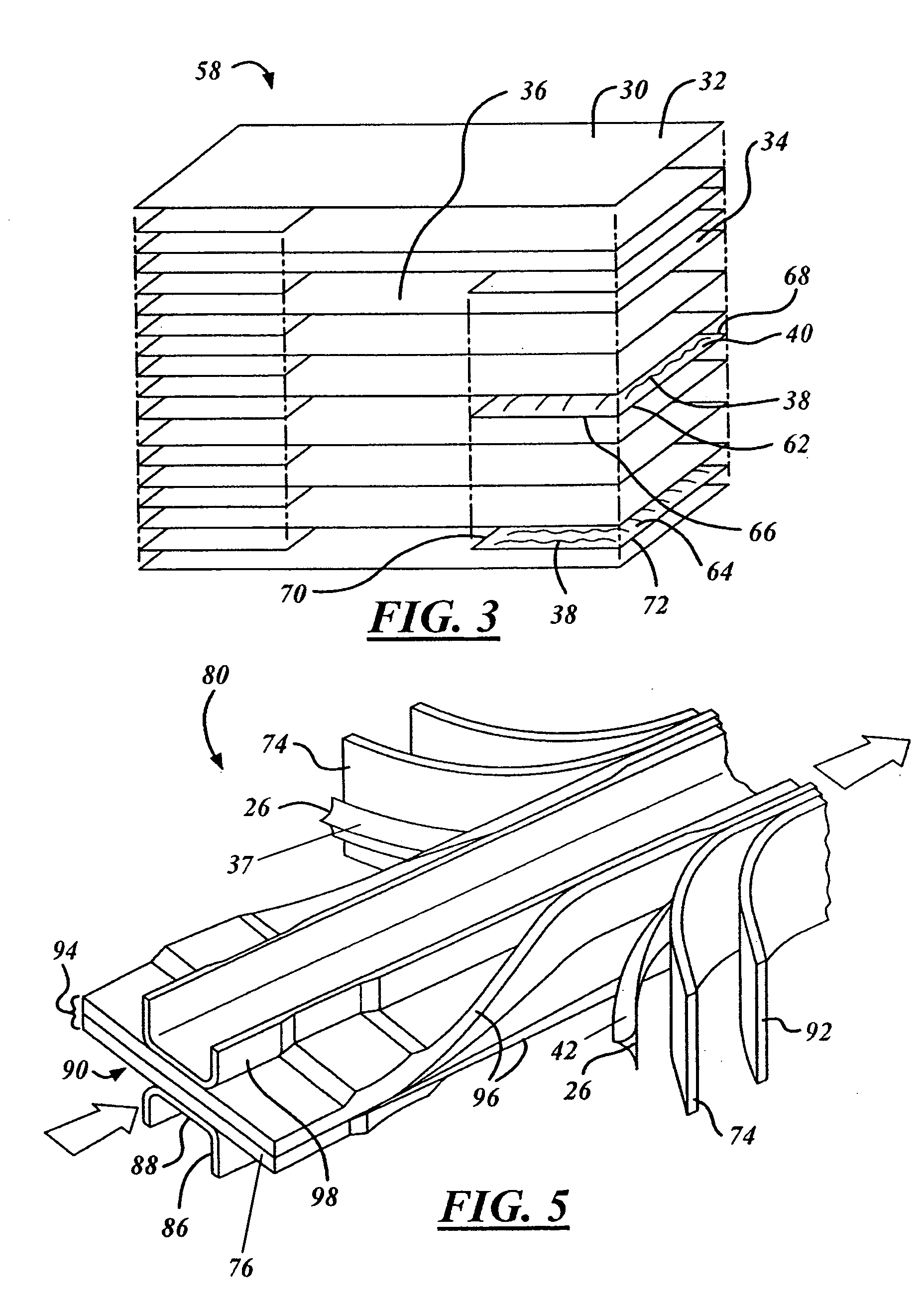 Novel fabrication process for thermoplastic composite parts