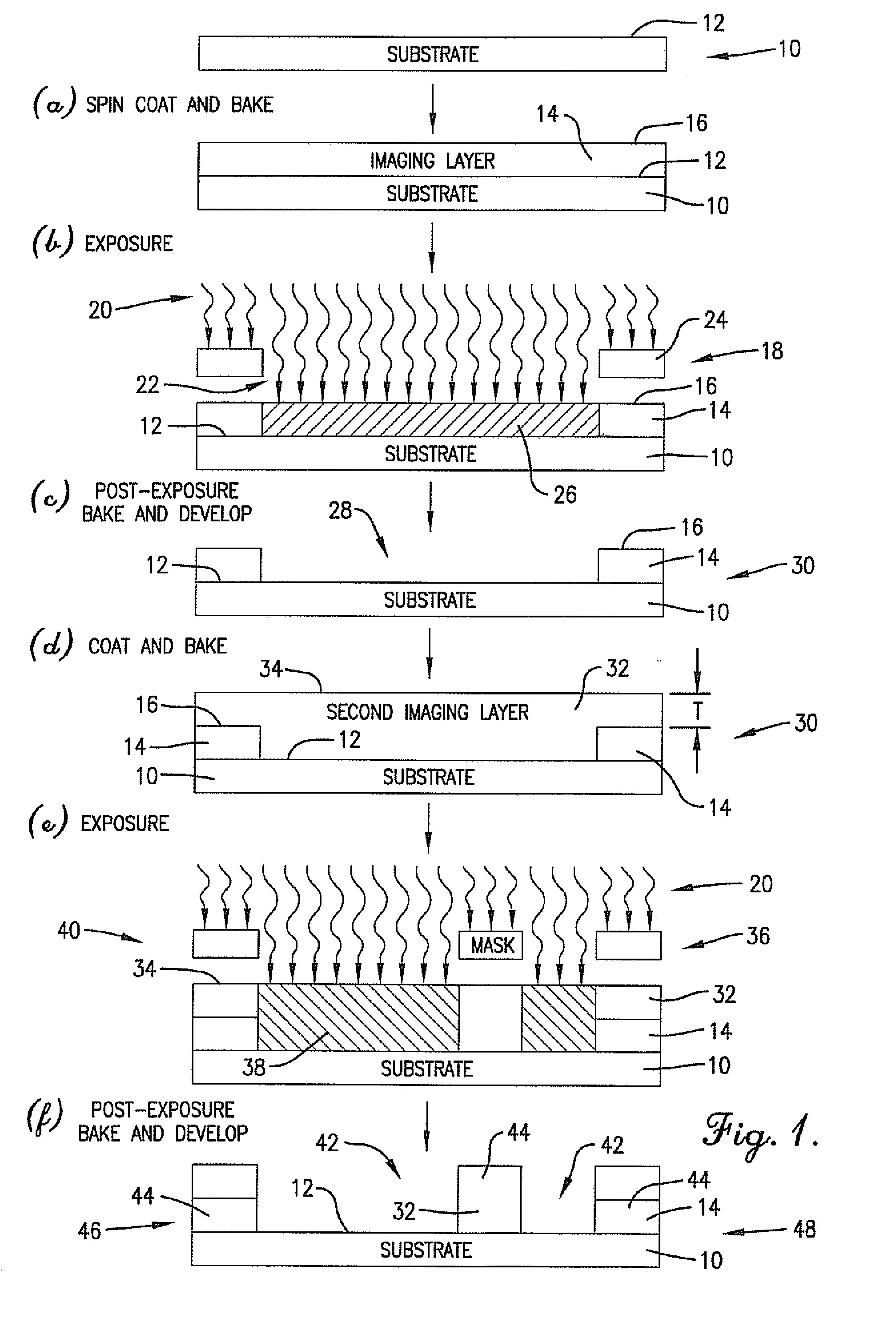 Anti-reflective imaging layer for multiple patterning process