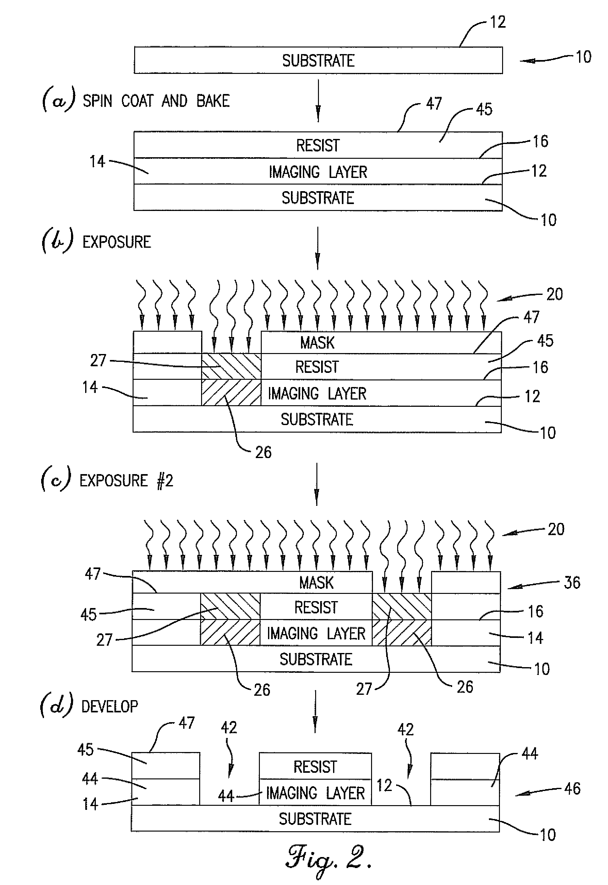 Anti-reflective imaging layer for multiple patterning process