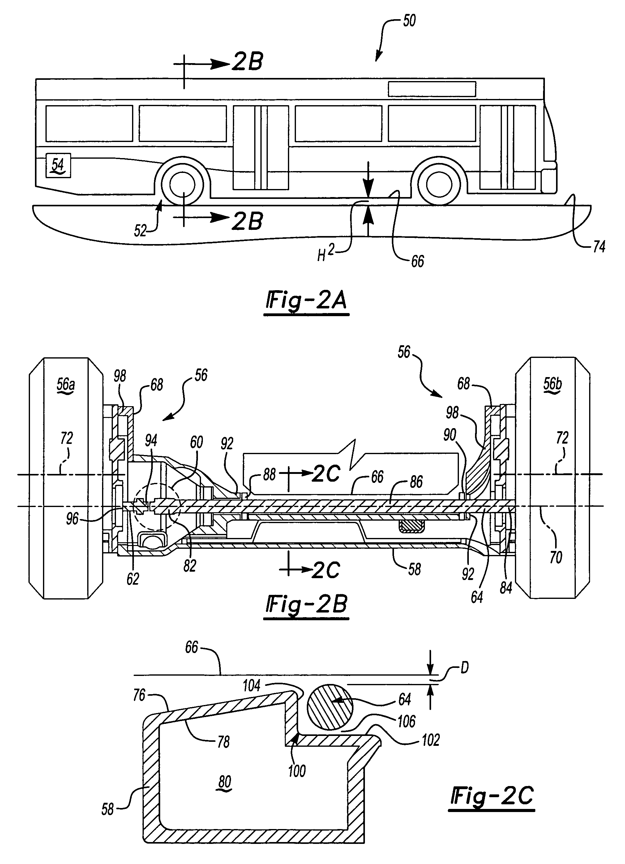 External shaft low floor drive axle assembly