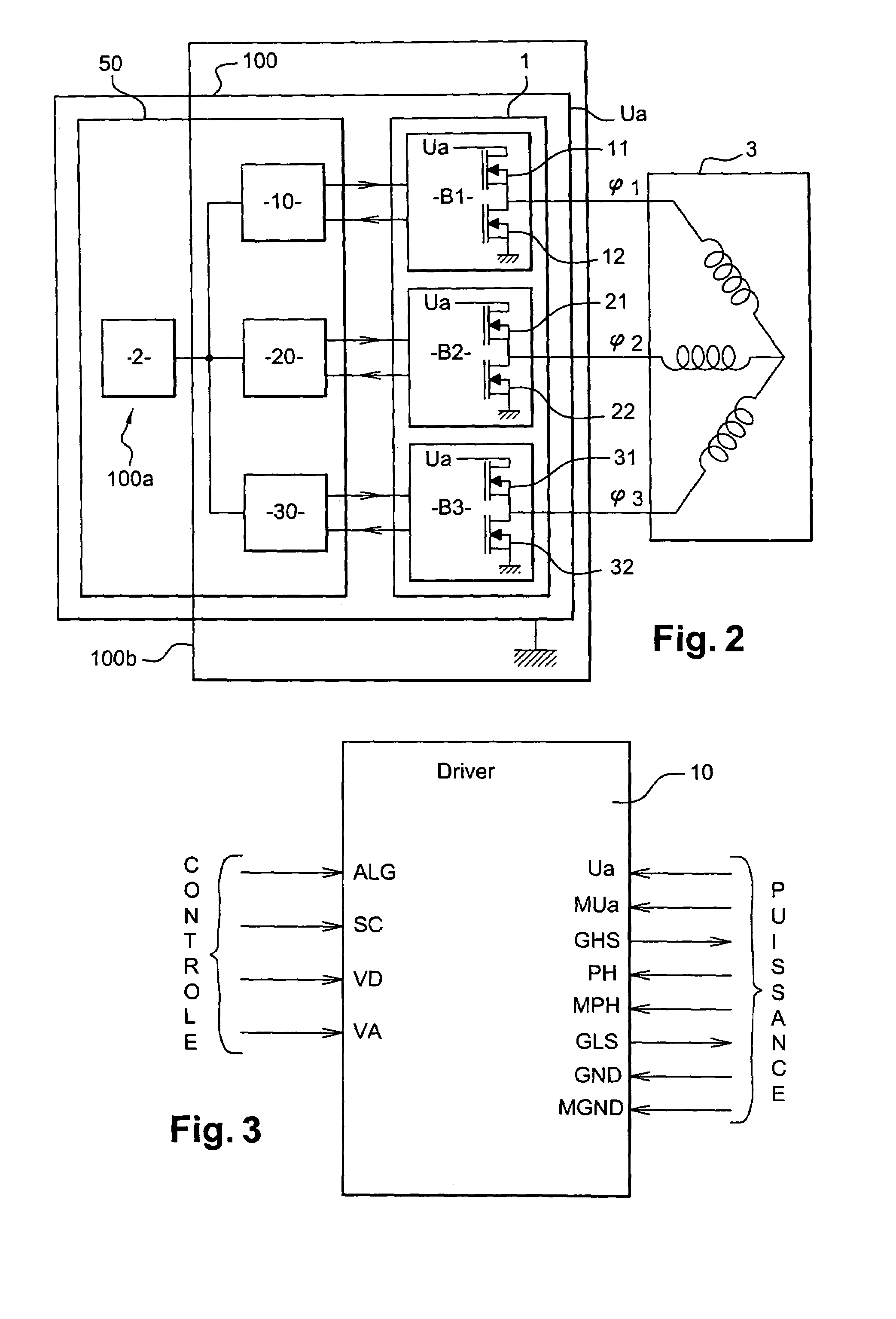 Control and power module for integrated alternator-starter