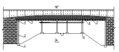 Support structure for large-span continuous beam construction