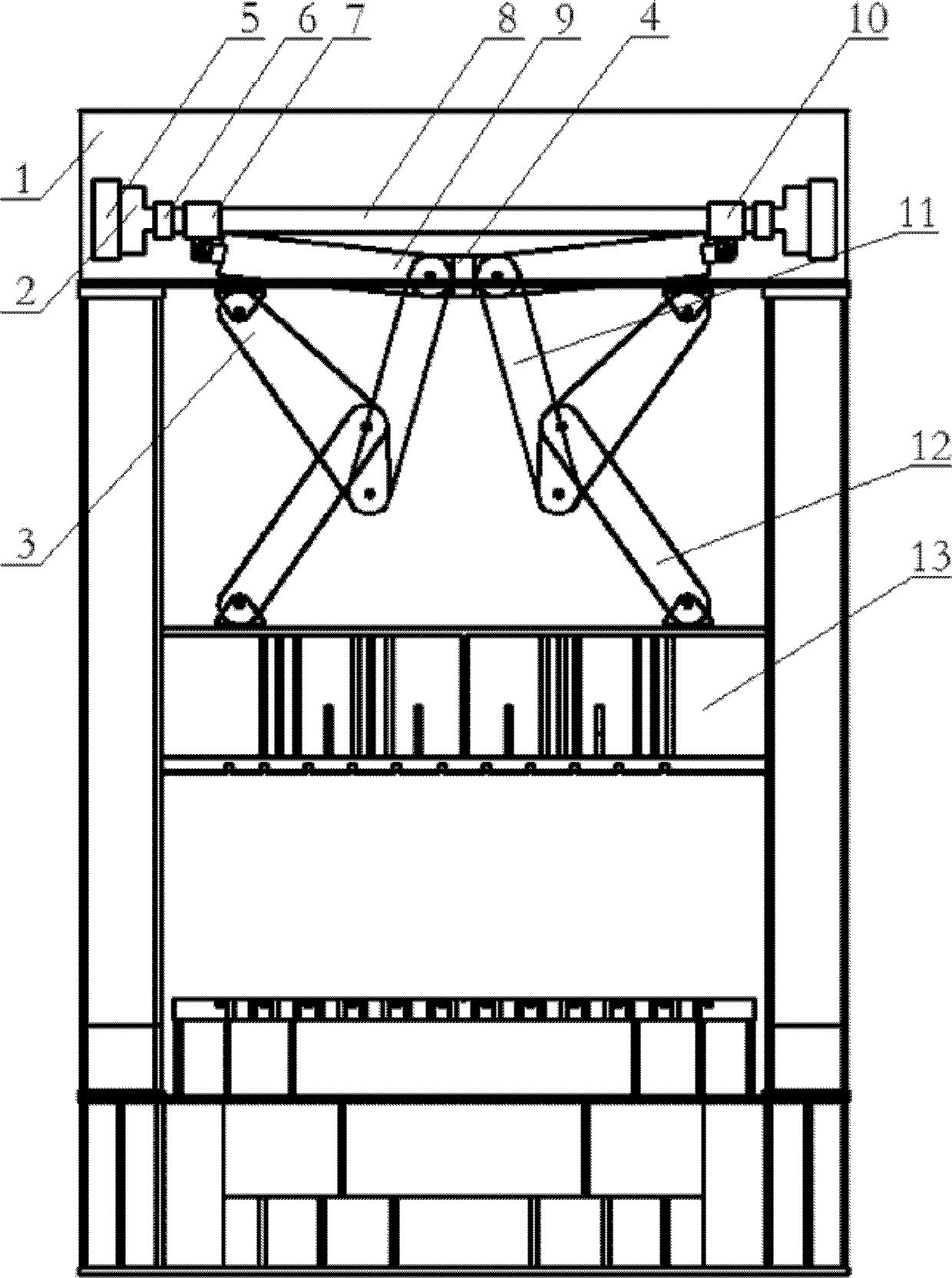 Transmission system suitable for large-tonnage alternating current servo press