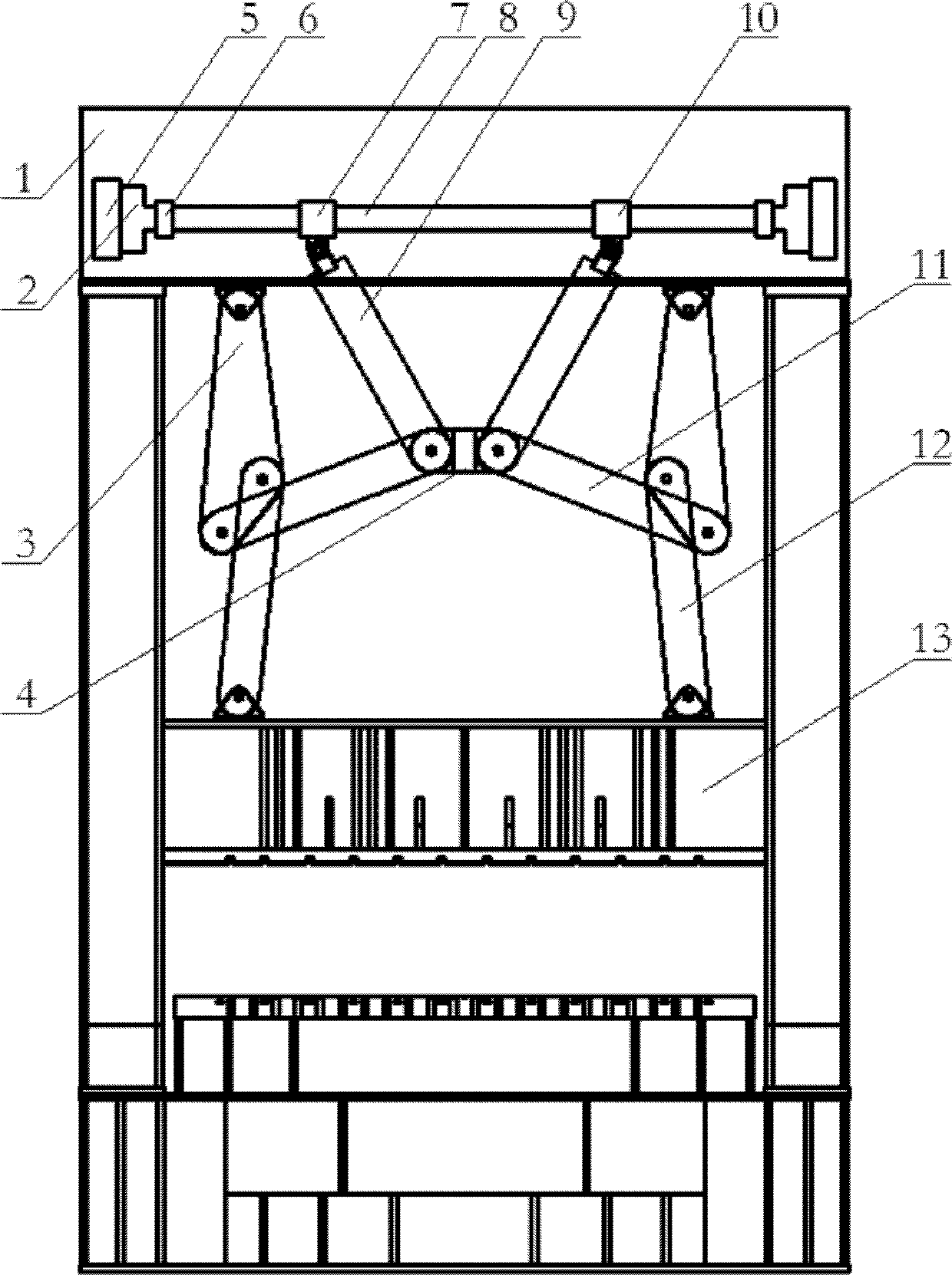 Transmission system suitable for large-tonnage alternating current servo press