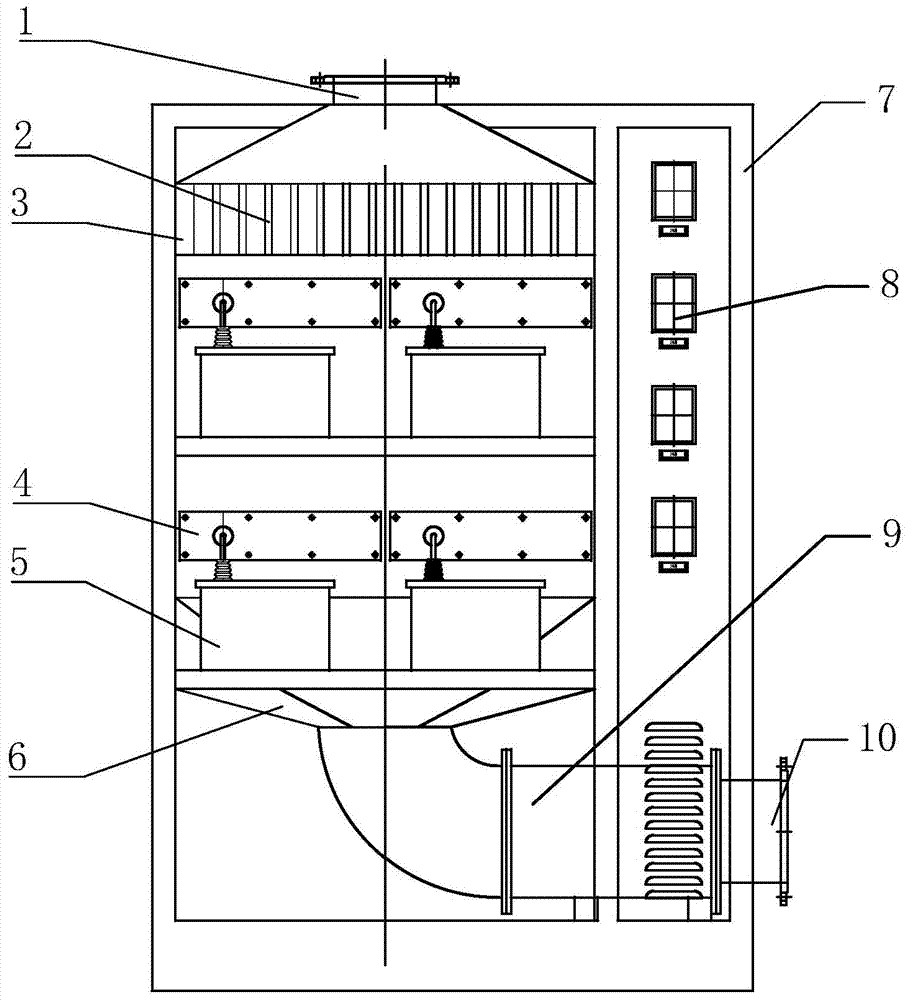 Commercial space air purification technology and commercial space air purification device