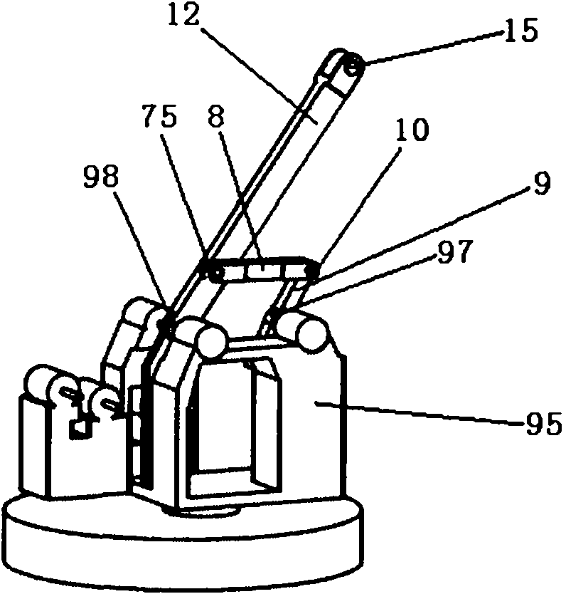 Spraying robot mechanism