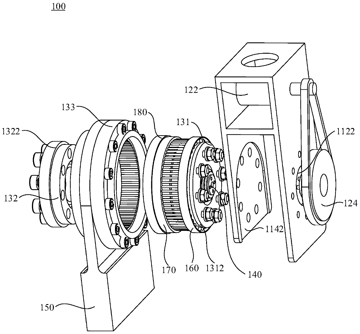 Transmission device and multi-legged robot