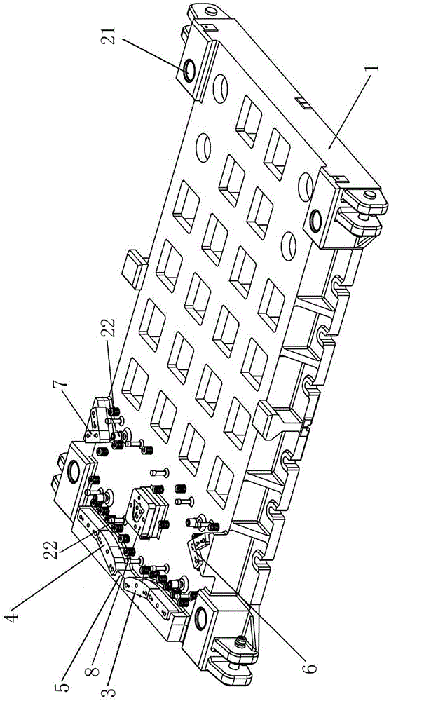 Blanking die structure