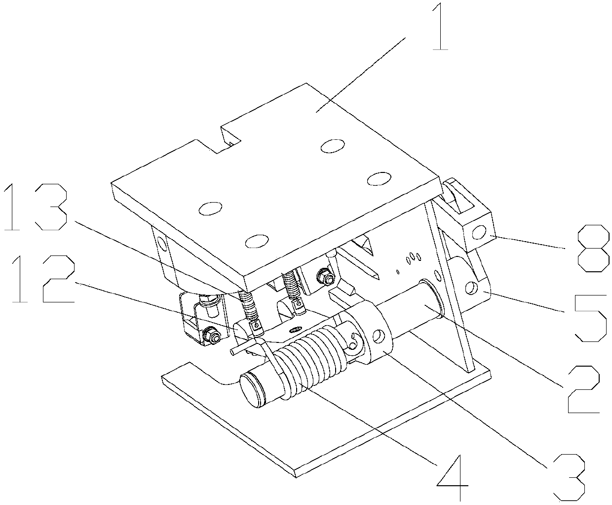 Braking device integrated with safety gear and lifting mechanism