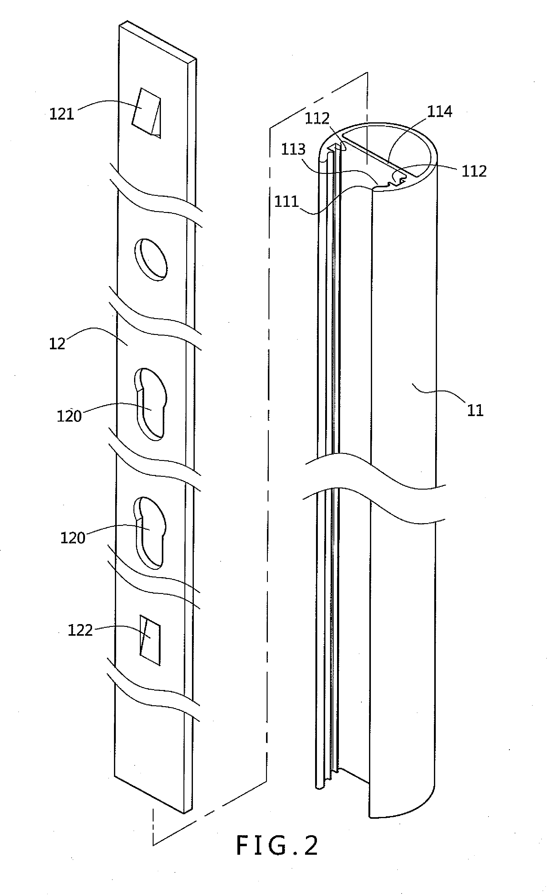 Reinforced axillary crutch with adjustable handgrip