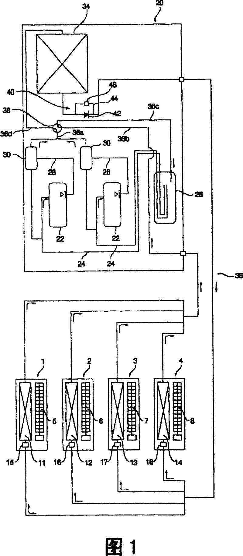 Control method of complex heat pump