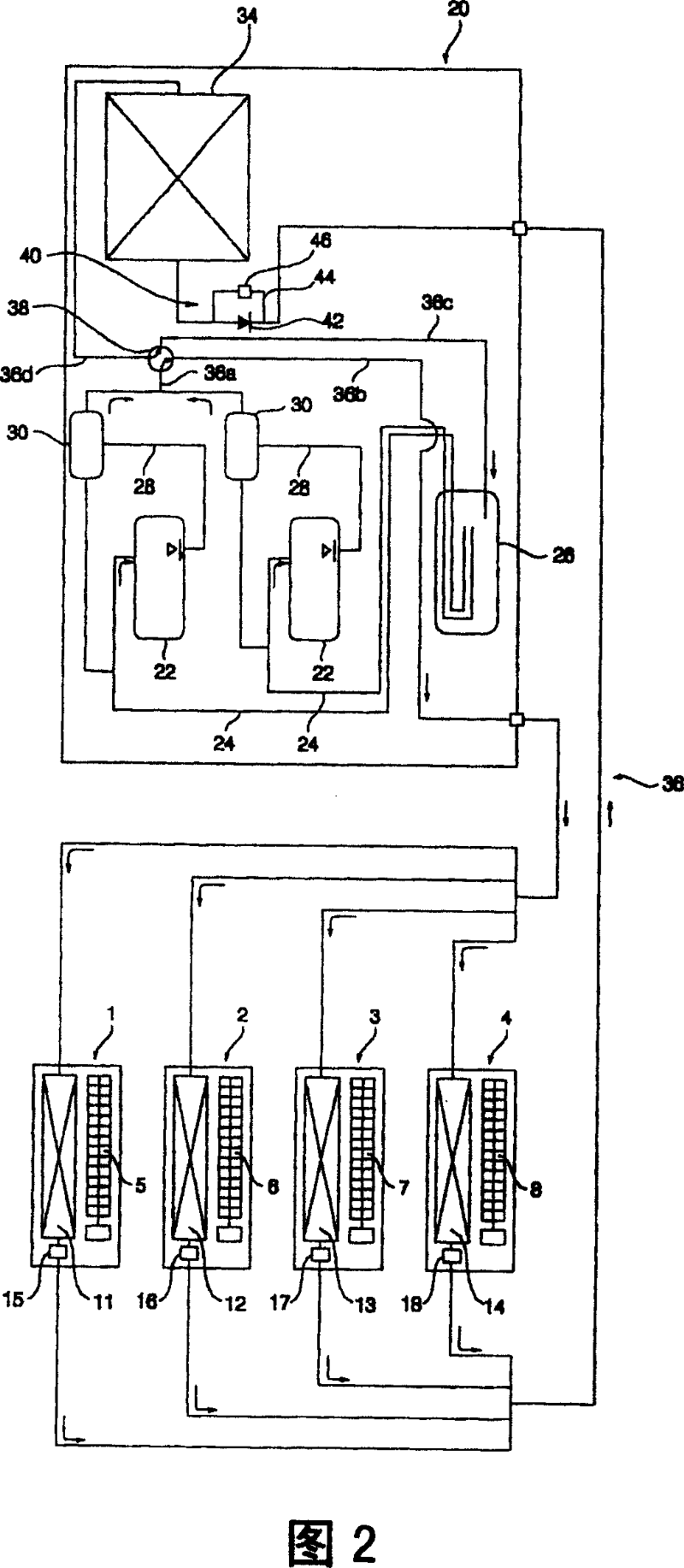 Control method of complex heat pump