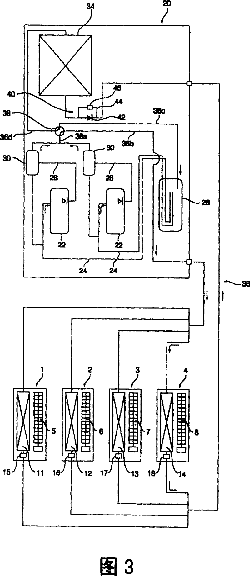 Control method of complex heat pump