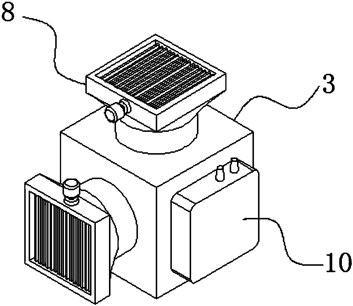 Single crystal temperature airflow generation device