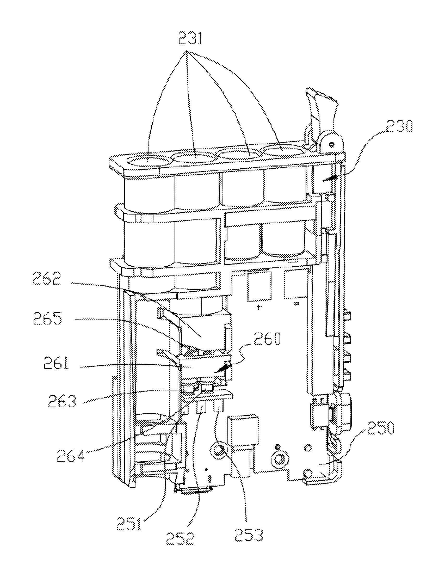 Electronic cigarette charging dock, electronic cigarette case, and method for use thereof