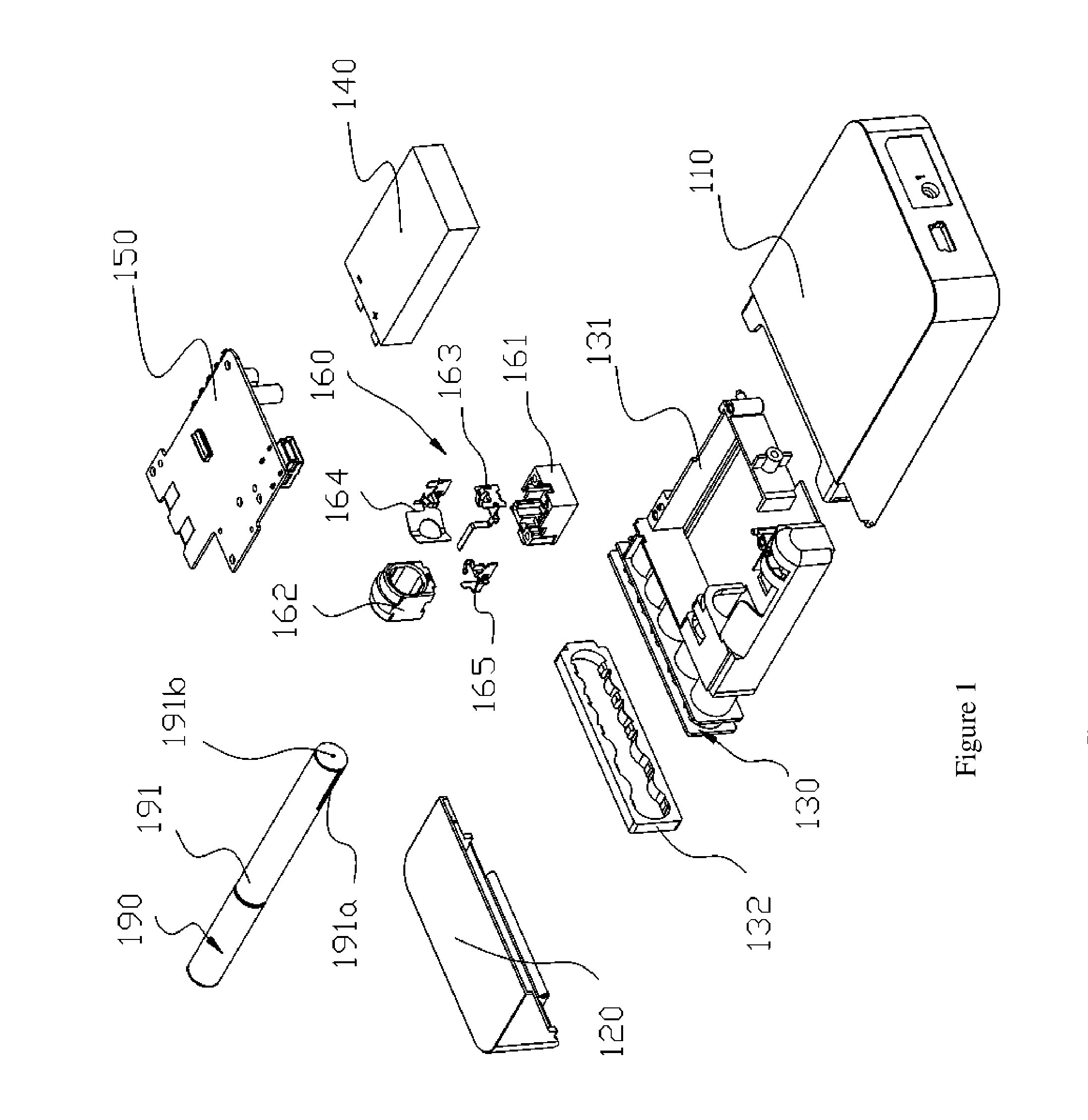 Electronic cigarette charging dock, electronic cigarette case, and method for use thereof