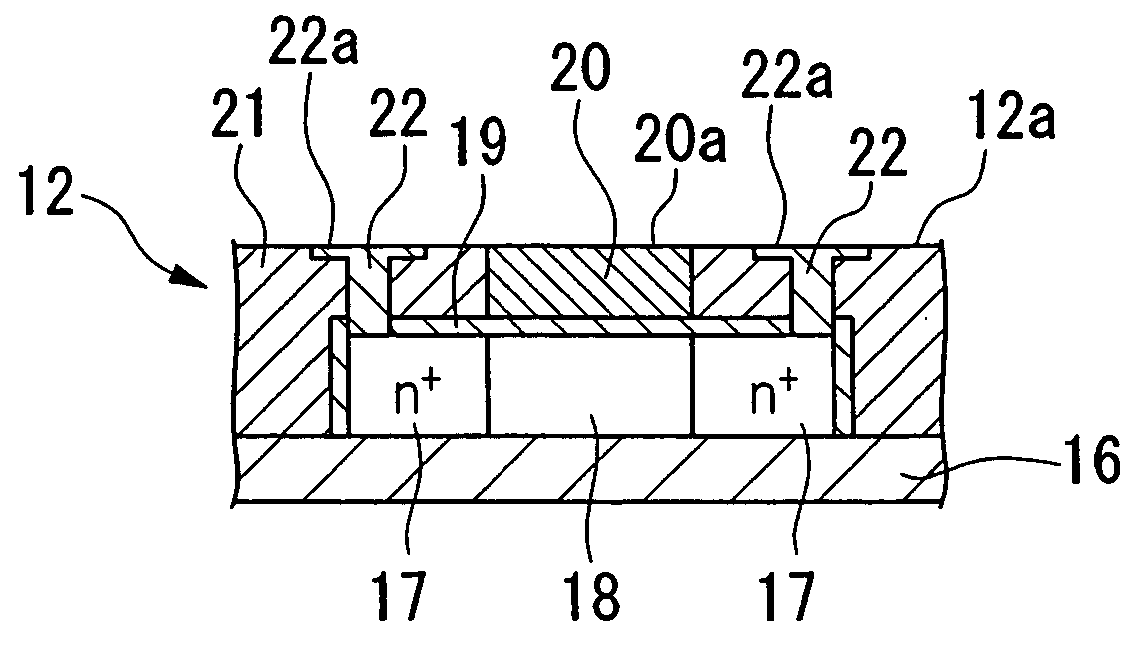 Device manufacturing method and device, electro-optic device, and electronic equipment