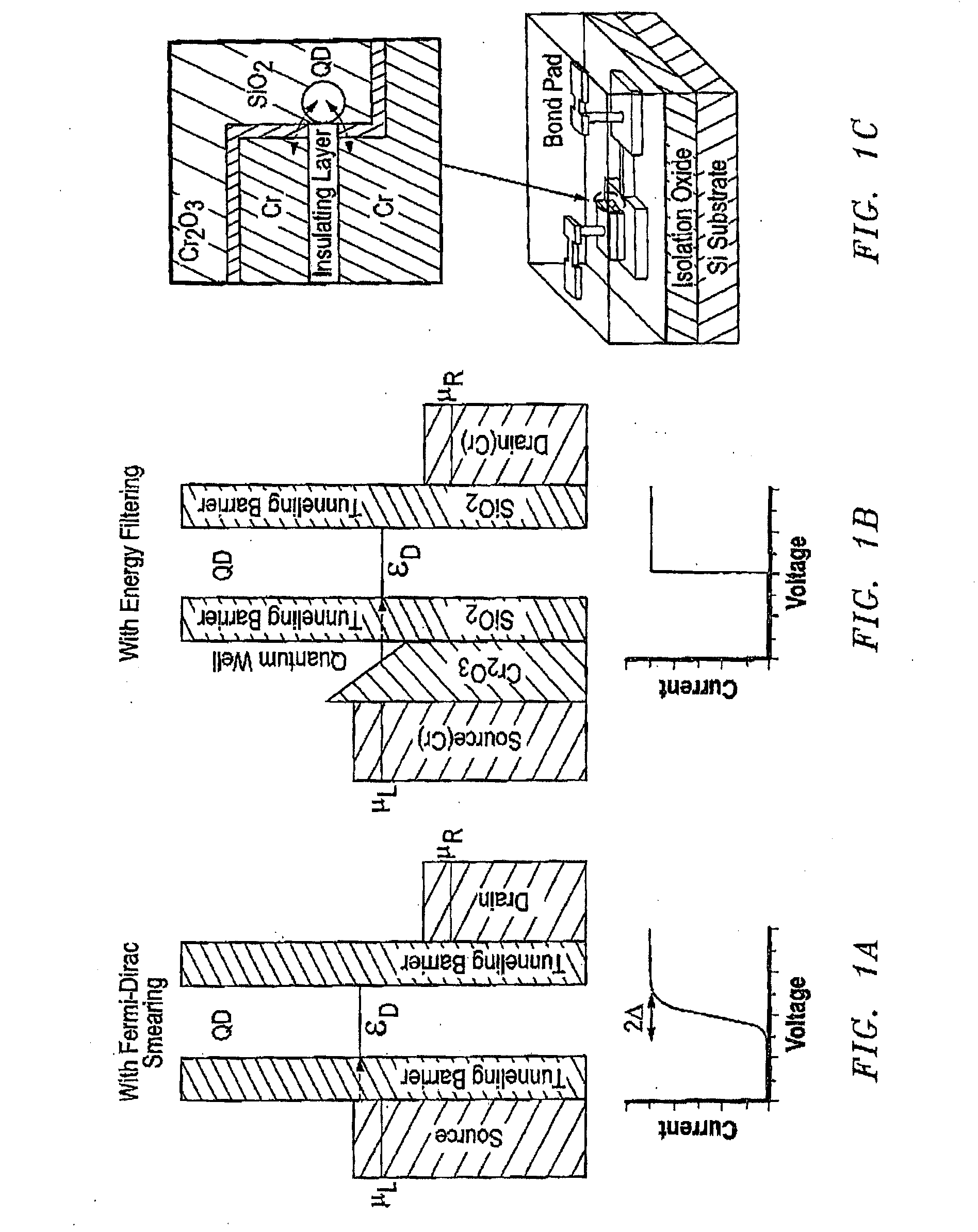 Energy-filtered cold electron devices and methods