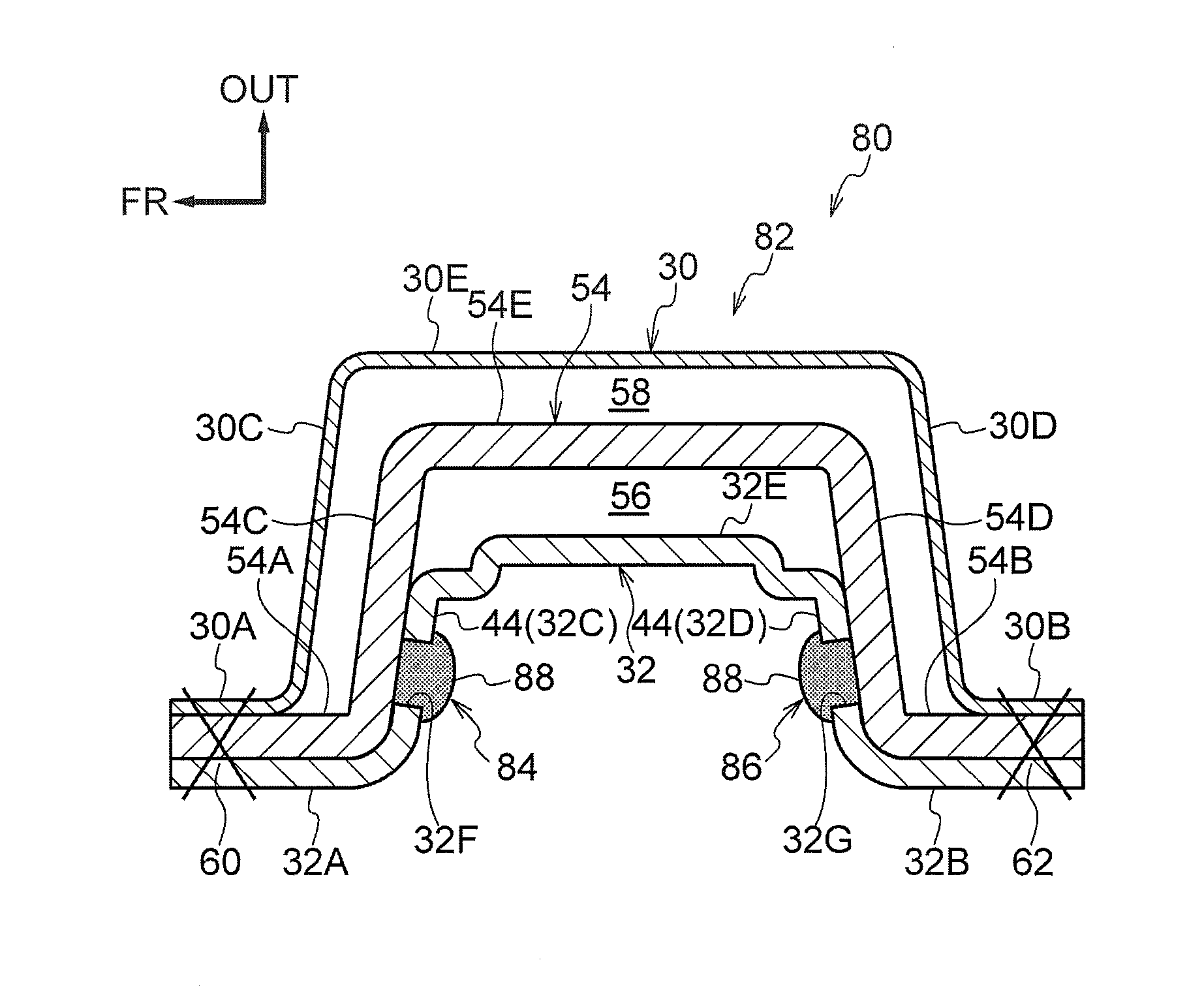 Pillar structure and vehicle side portion structure