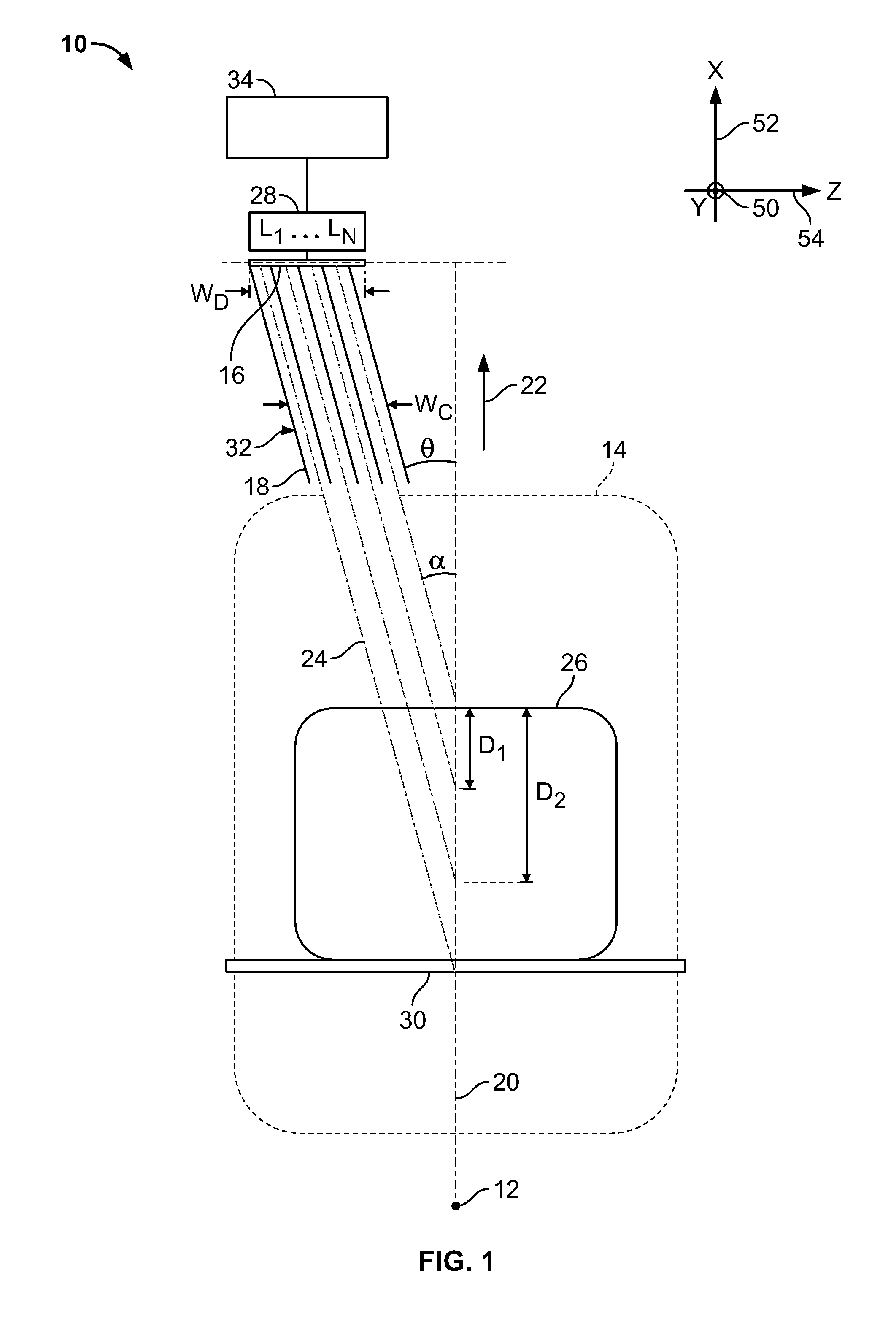 Secondary collimator and method of assembling the same