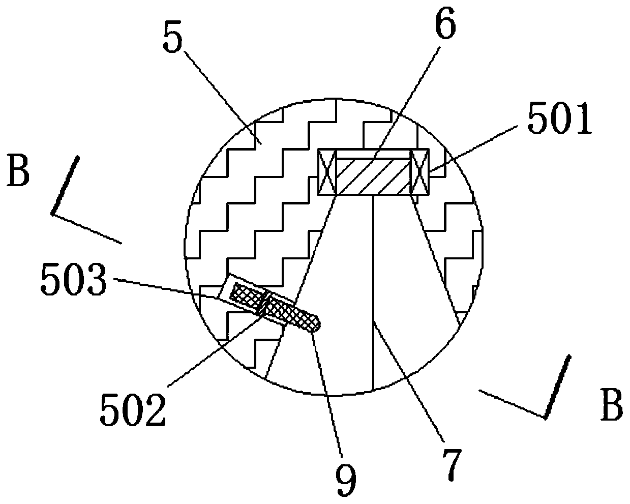 Detection device for degree of balance of shuttlecock based on Bernoulli principle