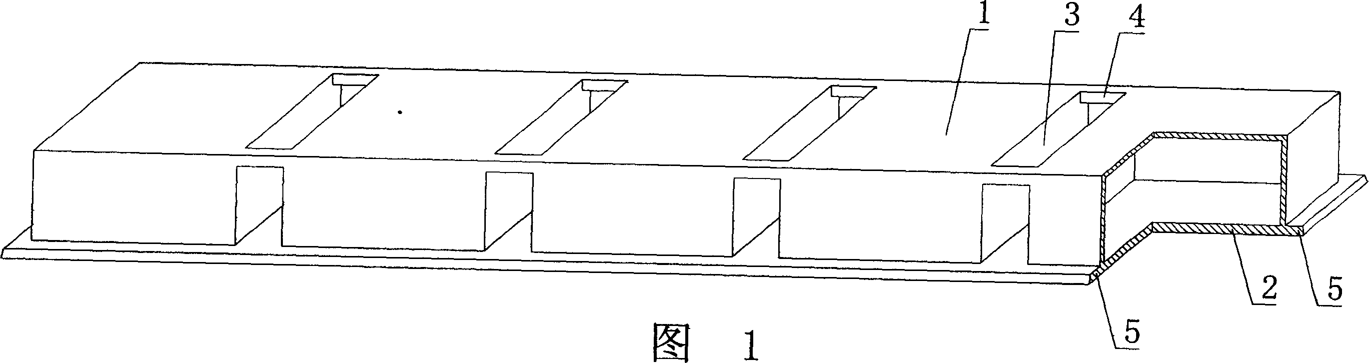 Cavity member for hollow slab